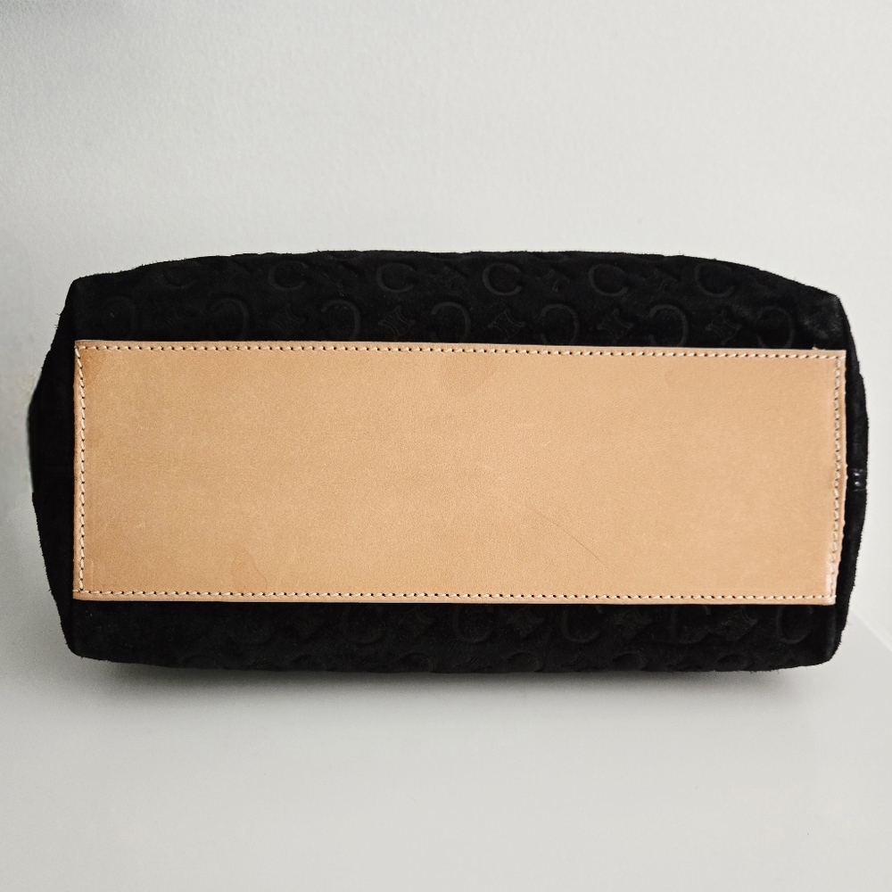 Authentic CELINE Rare Suede Vintage Macadam Bag Clutch Pochette Wallet Purse‎ - Picture 12 of 16